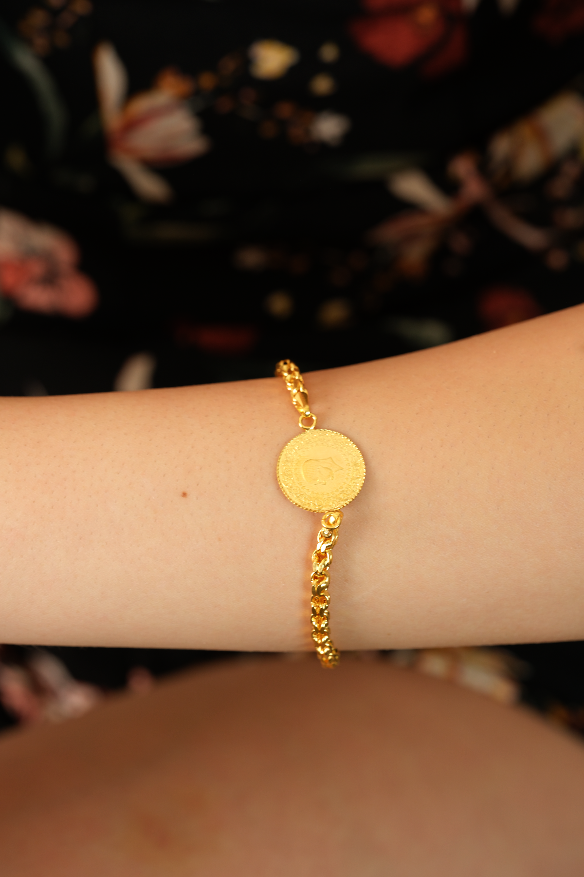 14 Ayar Altın Çeyrekli Güverse Bileklik