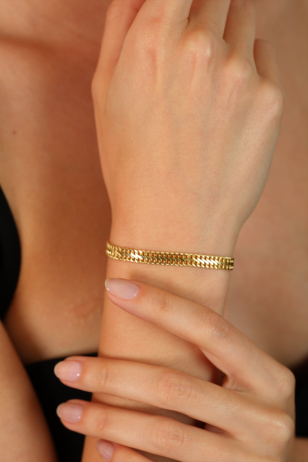 14 Ayar Altın Glimmering Viyana Bileklik