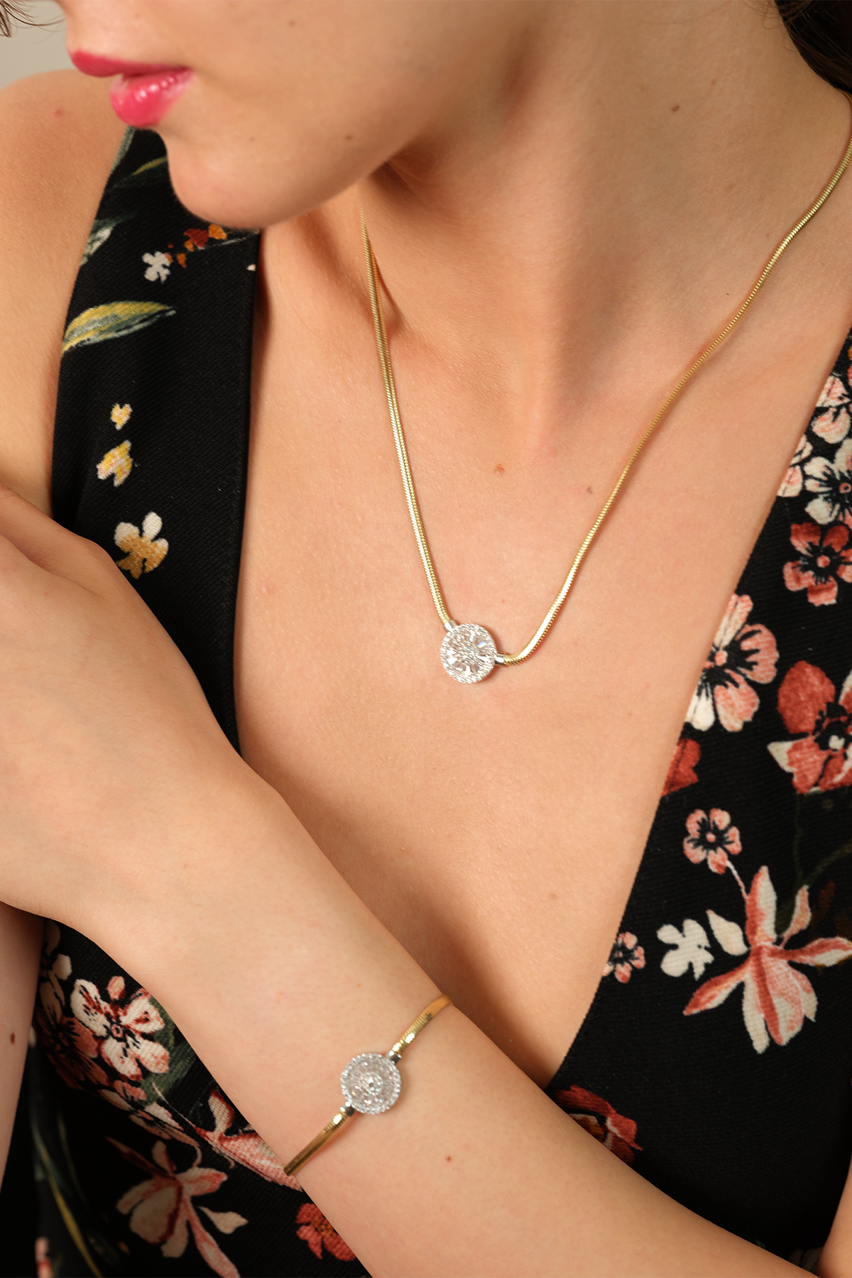 14 Ayar Altın İtalyan Baget Set