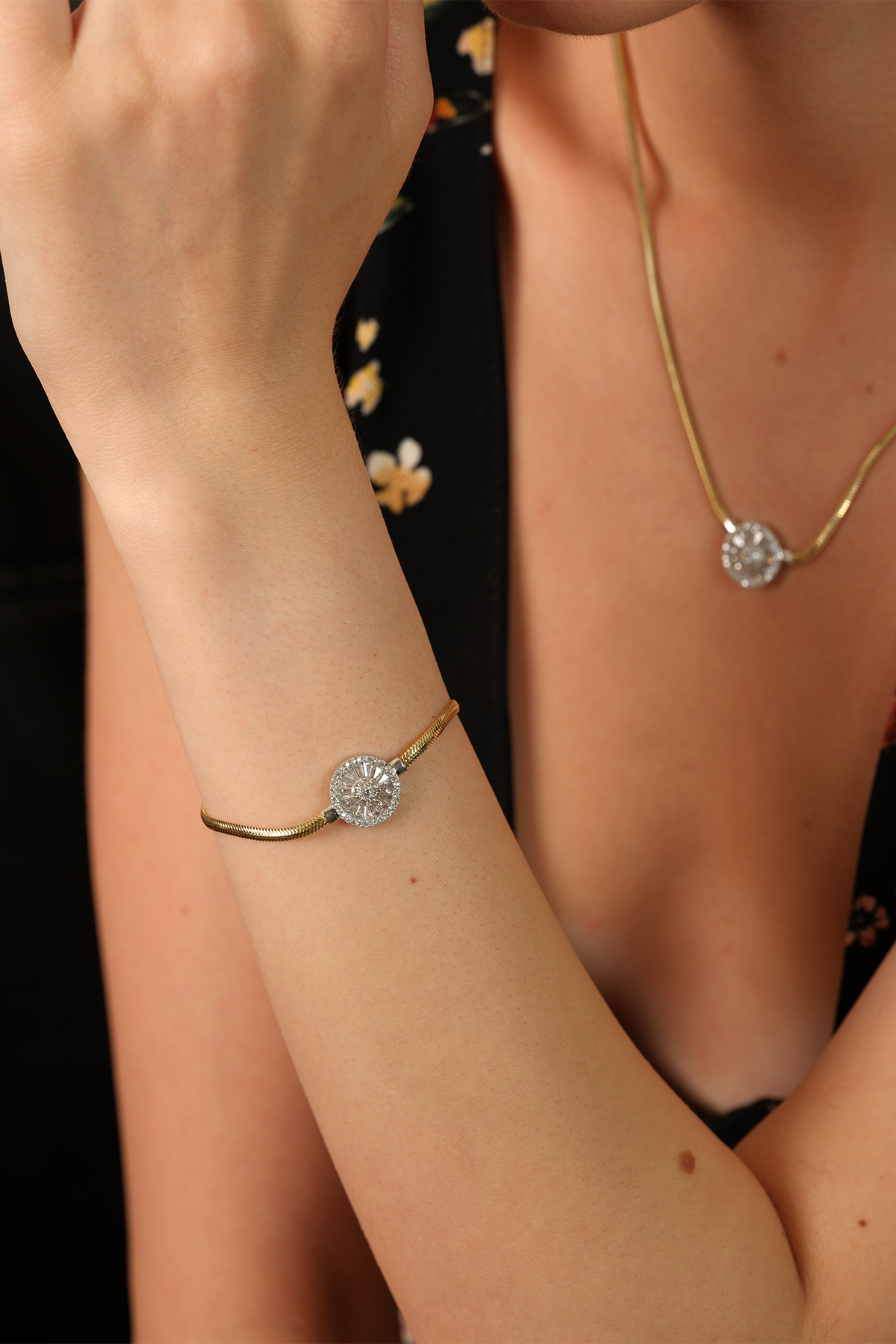 14 Ayar Altın İtalyan Baget Set