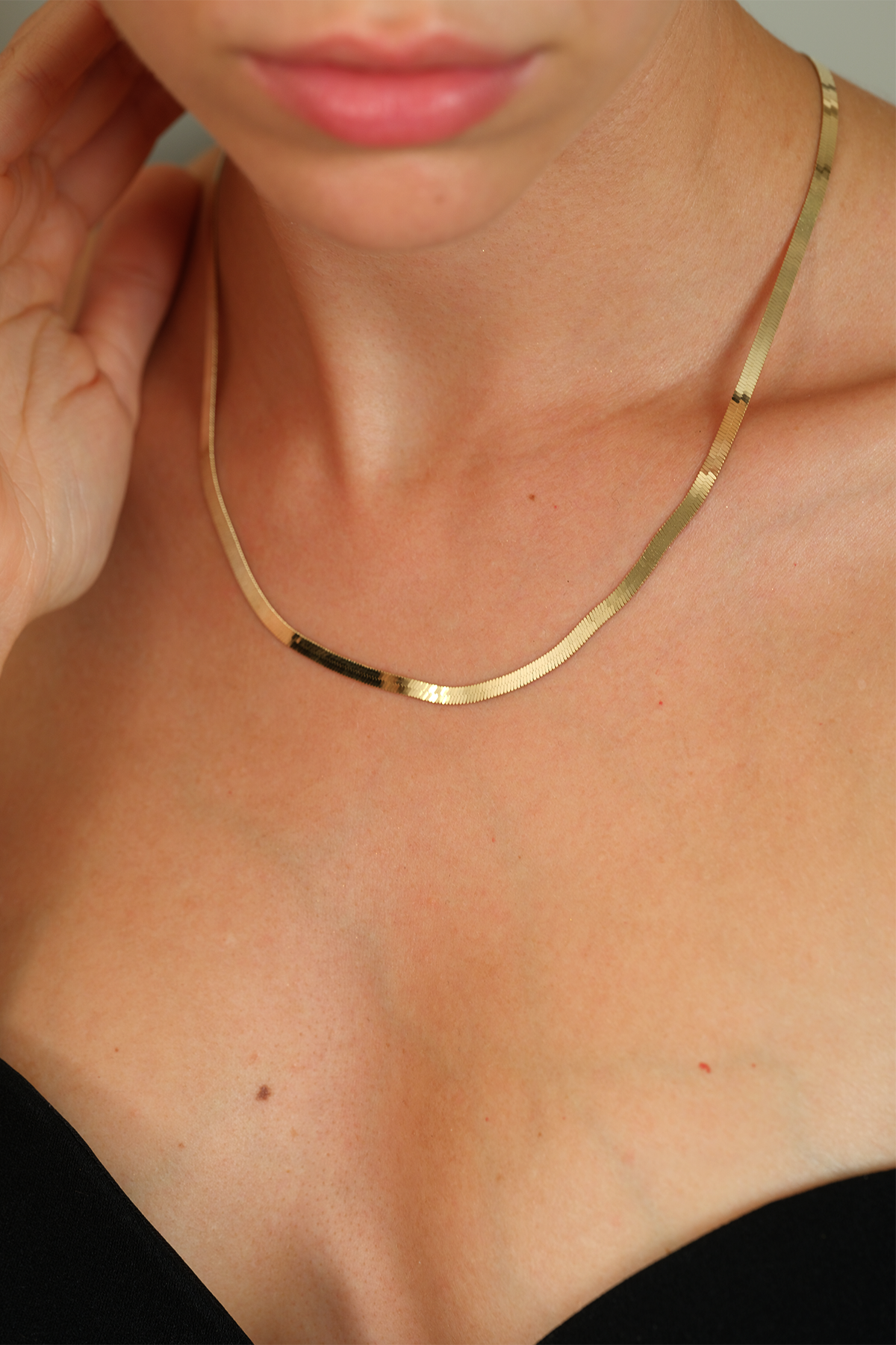 14 Ayar Altın İtalyan Ezme Zincir