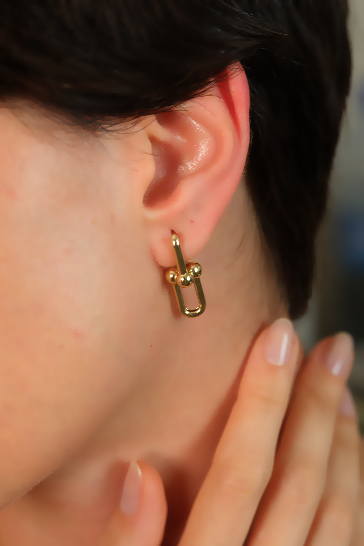 14 Ayar Altın Özel Tiffany Küpe