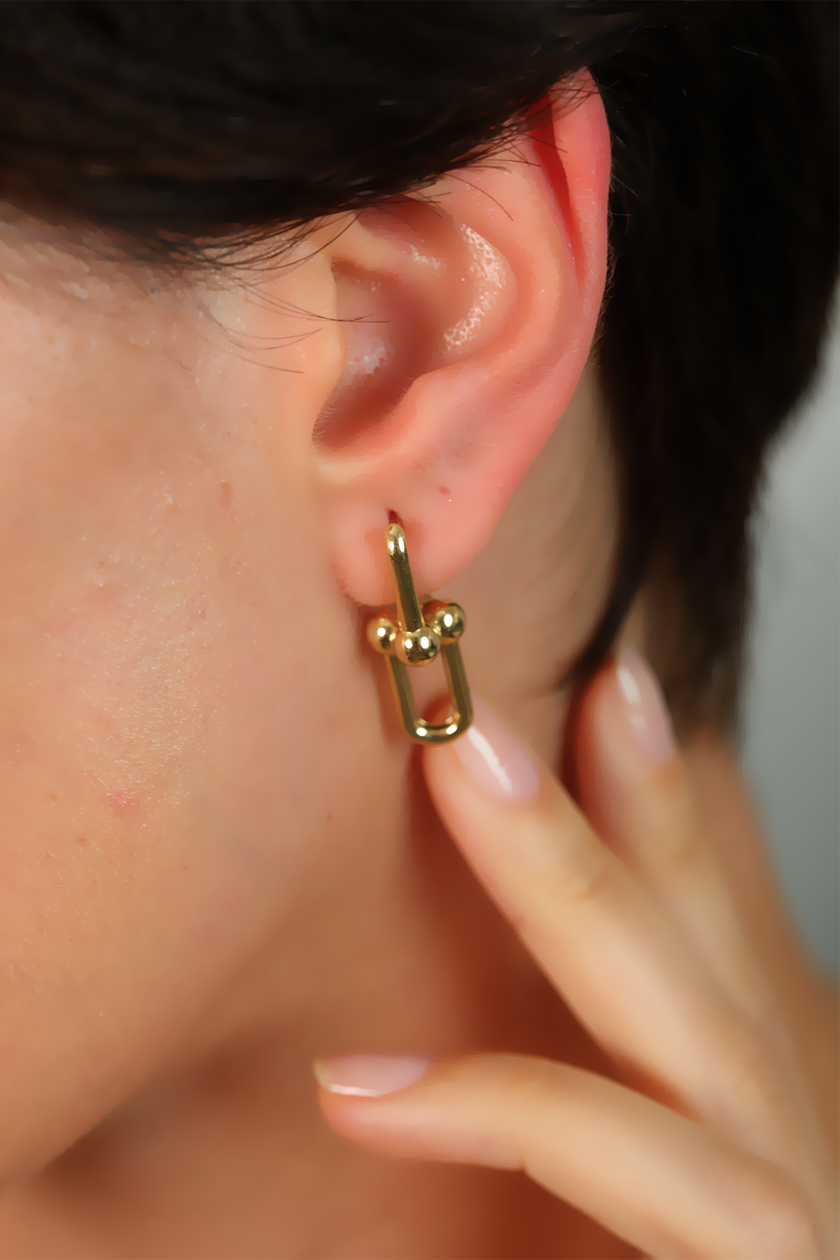 14 Ayar Altın Özel Tiffany Küpe