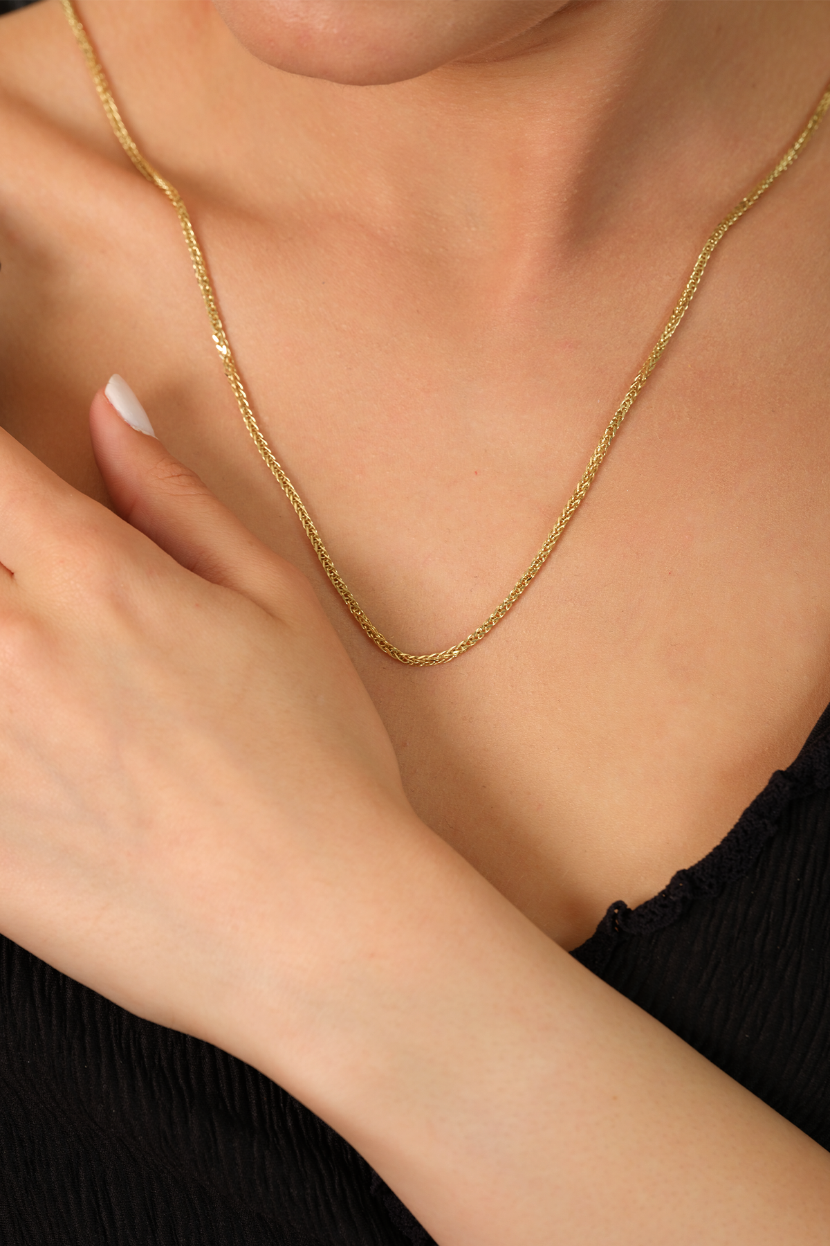 14 Ayar Altın Spiga Zincir