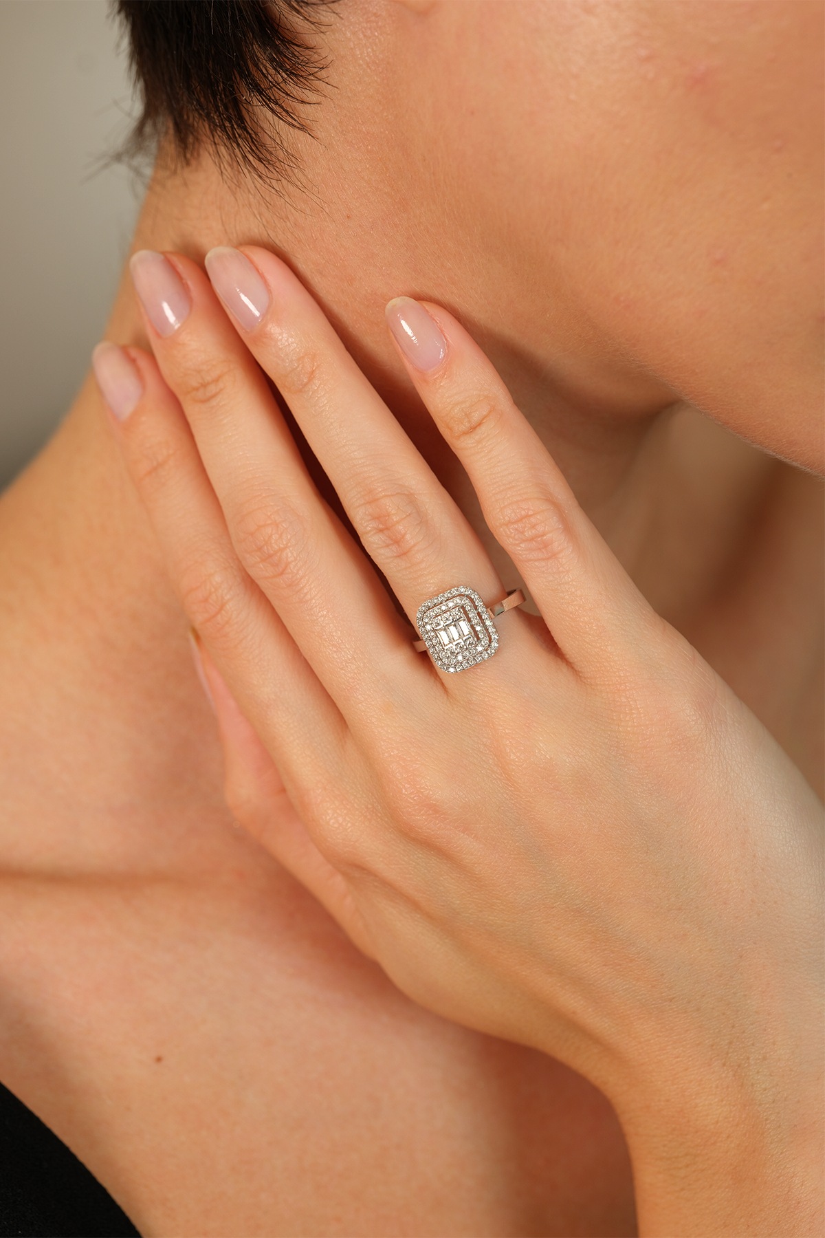 14 Ayar Altın Thick Baget Yüzük