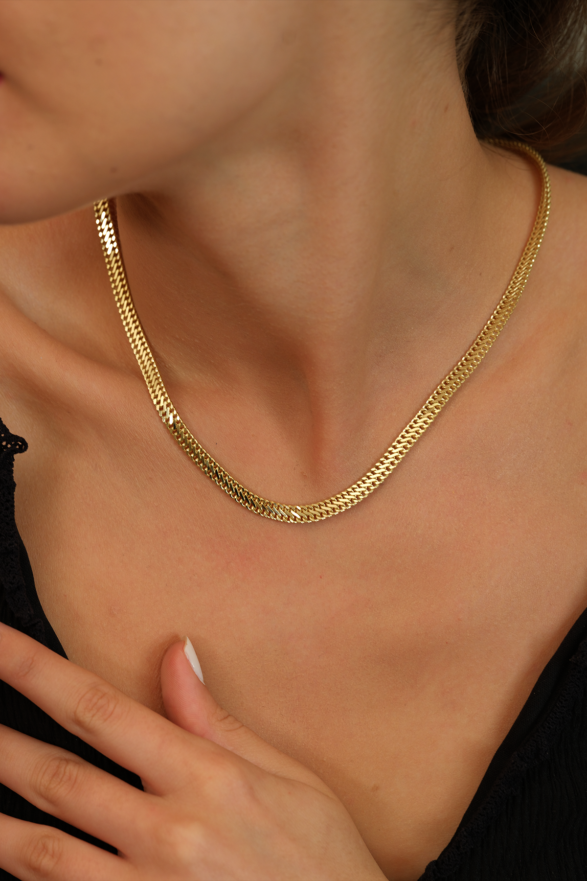 14 Ayar Altın Viyana Zincir Kolye