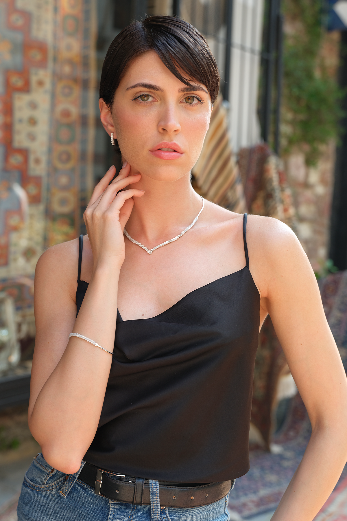 14 Ayar Altın Zarif Su Yolu Set