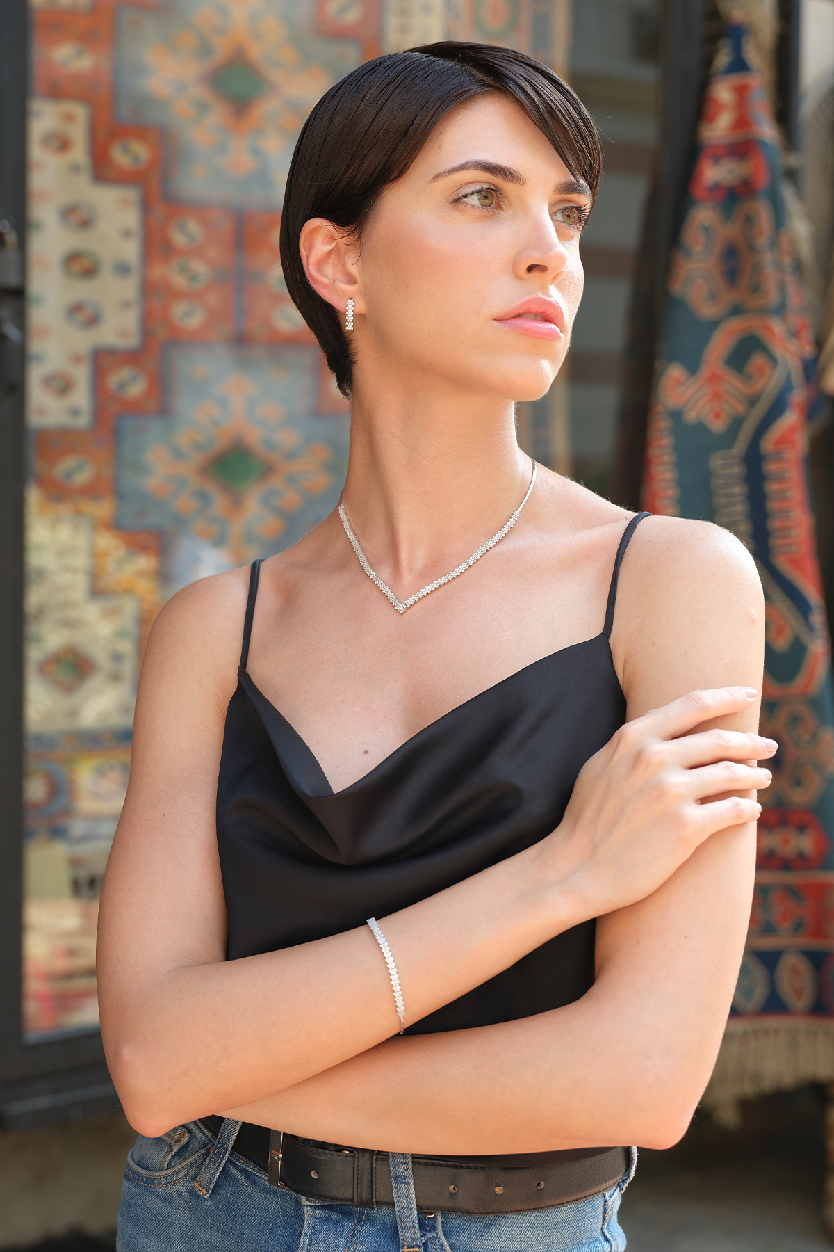 14 Ayar Altın Zarif Su Yolu Set