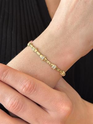 14 Ayar Altın Golden Elegance Tasarım  Bileklik