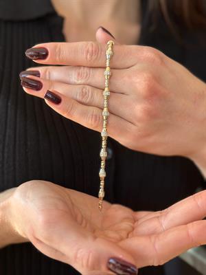14 Ayar Altın Golden Elegance Tasarım  Bileklik