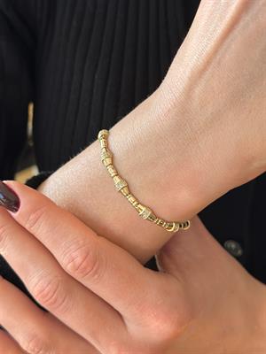 14 Ayar Altın Golden Elegance Tasarım  Bileklik