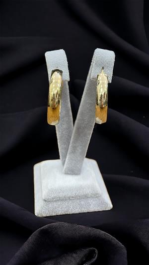 14 Ayar Altın Halka Küpe