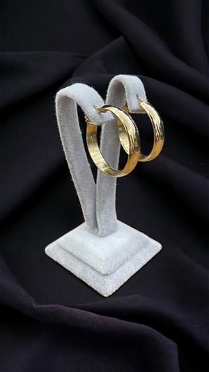 14 Ayar Altın Halka Küpe