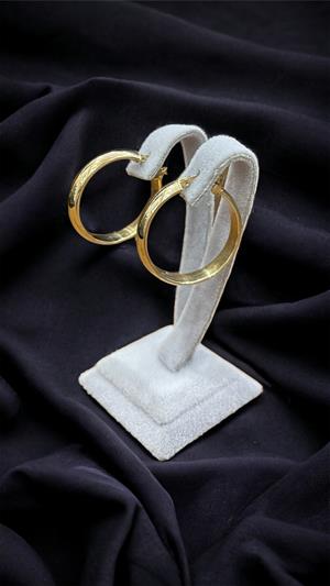 14 Ayar Altın Halka Küpe