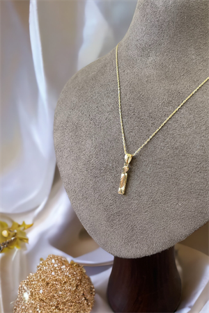 14 Ayar Altın İ Harf Kolye Ucu