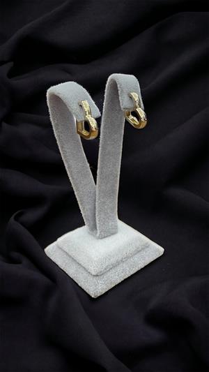 14 Ayar Altın Kalp Küpe