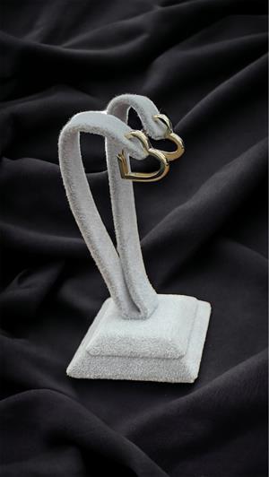 14 Ayar Altın Kalp Küpe