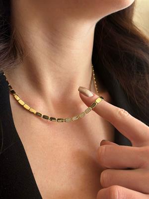 14 Ayar Altın Midnight Shine Zincir