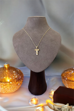 14 Ayar Altın T Harf Kolye Ucu