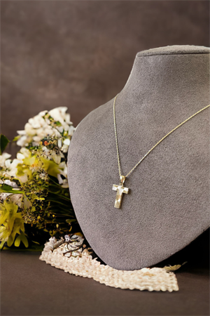 14 Ayar Altın T Harf Kolye Ucu