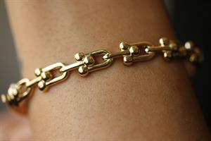 14 ayar altın Tiffany Model Taşsız Kelepçe