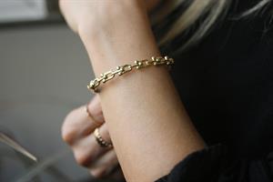 14 ayar altın Tiffany Model Taşsız Kelepçe