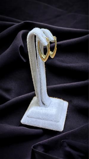 14 Ayar Altın Üçgen Küpe