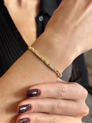 14 Ayar Altın Whisper Chain Tasarım Bileklik