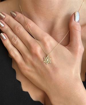 14 Ayar Altın Yıldız Kolye