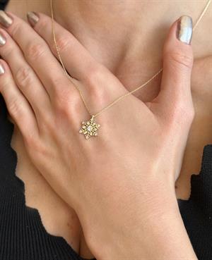 14 Ayar Altın Yıldız Kolye