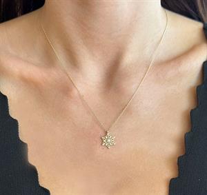 14 Ayar Altın Yıldız Kolye