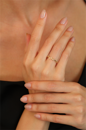 14 Ayar Altın Arpa Eklem Yüzük