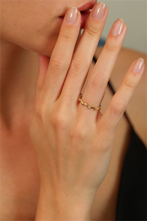 14 Ayar Altın Arpa Eklem Yüzük