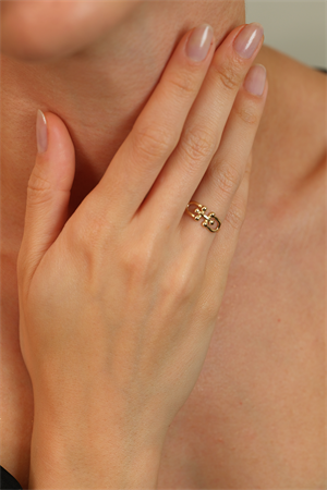 14 Ayar Altın Attach Yüzük