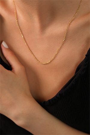 14 Ayar Altın Aura Doç Zincir