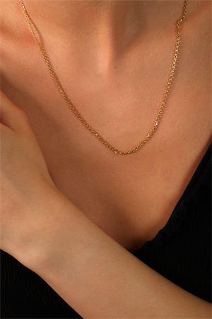 14 Ayar Altın Aura Doç Zincir