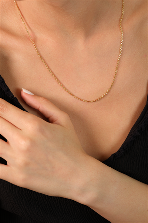 14 Ayar Altın Aura Doç Zincir