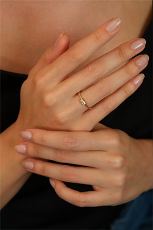 14 Ayar Altın Bagetli Eklem Yüzük