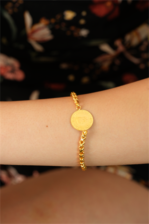 14 Ayar Altın Çeyrekli Güverse Bileklik