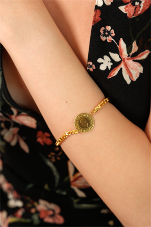 14 Ayar Altın Çeyrekli Güverse Bileklik