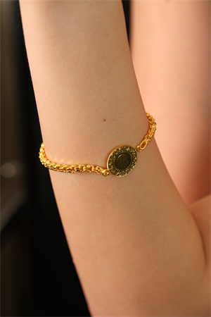 14 Ayar Altın Çeyrekli Güverse Bileklik