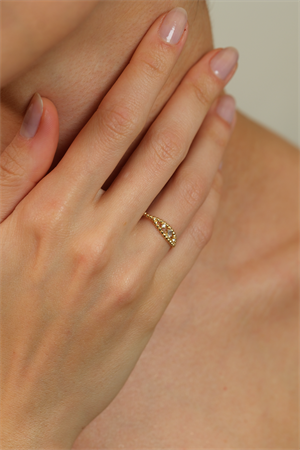 14 Ayar Altın Çıtır Eklem Yüzük