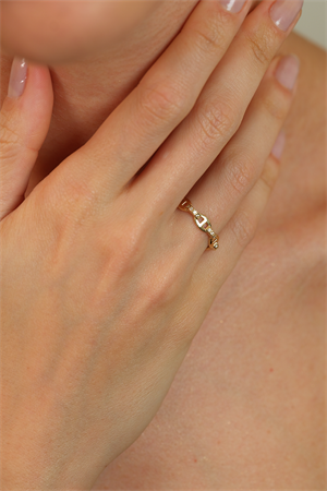 14 Ayar Altın Crisby Eklem Yüzük