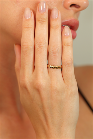 14 Ayar Altın Curve Eklem Yüzük