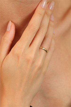 14 Ayar Altın Curve Eklem Yüzük