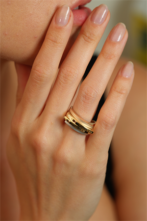 14 Ayar Altın Elegance Üç Renk Yüzük