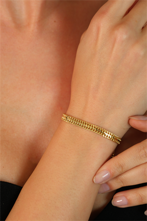 14 Ayar Altın Glimmering Viyana Bileklik