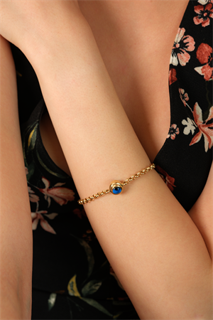 14 Ayar Altın Gözlü Doç Bileklik