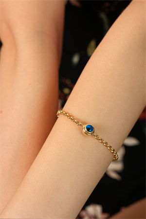 14 Ayar Altın Gözlü Doç Bileklik