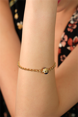 14 Ayar Altın Gözlü Doç Bileklik